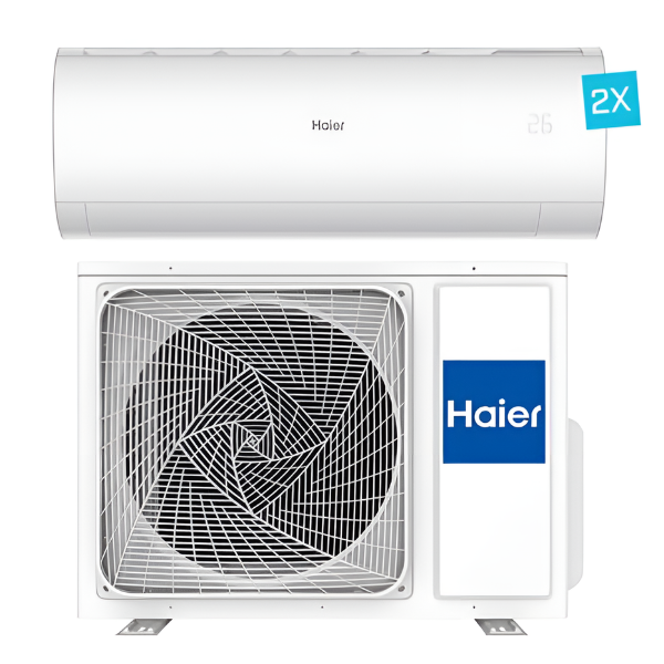 Haier Pearl Premium Multi-split 2x binnenunit 3,5 kW + 1x buitenunit 7,0 kW R32 wit (incl. 2x IR afstandsbediening en Wifi)